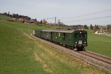 BDe 2/4 des VHE unterwegs zwischen Griesbach und Gammenthal. Foto: Julian Brückel