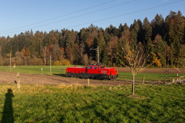 Die Aem 940 von SBB Infra besuchte zwecks Akustikmessungen die ETB. Foto: Julian Brückel