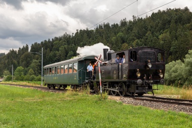 Ed 3/4 51 des VHE am 13.07.19 zwischen Ei und Sumiswald als Extrazug für eine geschlossene Gesellschaft. Foto: Julian Brückel