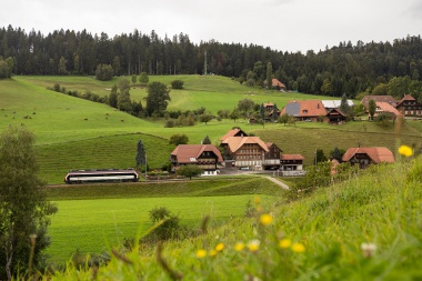 SBB Diagnosefahrzeug bei Gammenthal. Foto: Julian Brückel / 25.09.19