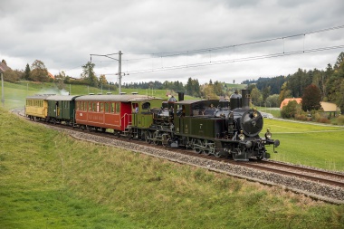 Ed 3/3 3 (GTB) und Ed 3/4 51 (BSB) des DBB bei Griesbach. Foto: Georg Trüb